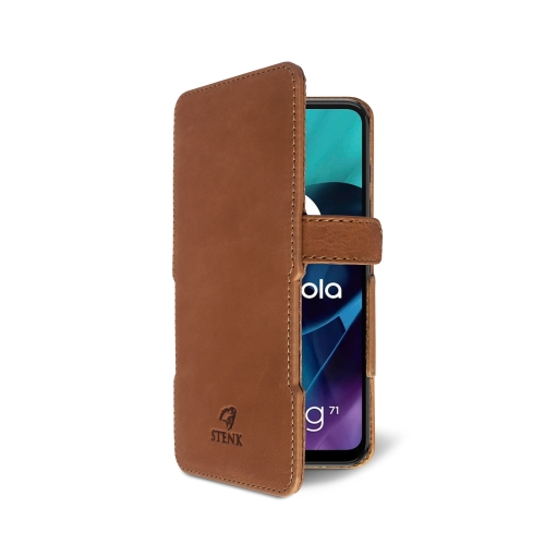 чехол-книжка на Motorola Moto G71 5G Светло-коричневый  Prime фото 2