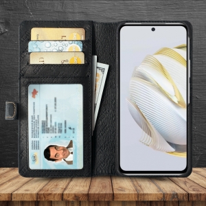 Чехол-портмоне Stenk Premium Wallet для HuaWei Nova 10 SE Чёрный