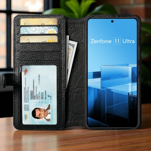 чохол-гаманець на ASUS ZenFone 11 Ultra Чорний Stenk Premium Wallet фото 2
