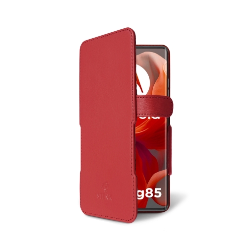 чехол-книжка на Motorola Moto G85 Красный  Prime фото 2