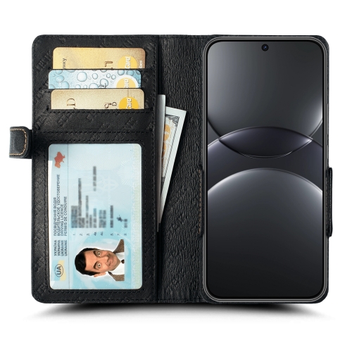чохол-книжка на HuaWei Nova 13 Чорний Stenk Wallet фото 1