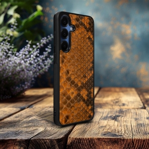 Накладка SkinBacker Mini Python Scales для Samsung Galaxy S25 Коричневый