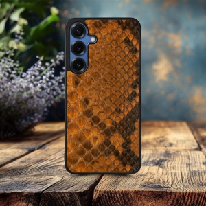 Накладка SkinBacker Mini Python Scales для Samsung Galaxy S25 Коричневый