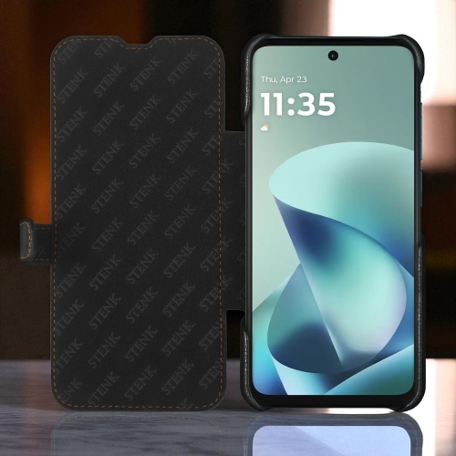чехол-книжка на Motorola Moto G57 Power Черный Stenk Premium фото 2