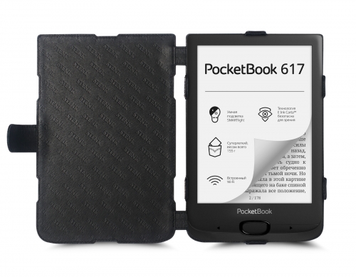 чехол-книжка на PocketBook 617 (Basic Lux 3) Черный Stenk Prime фото 2