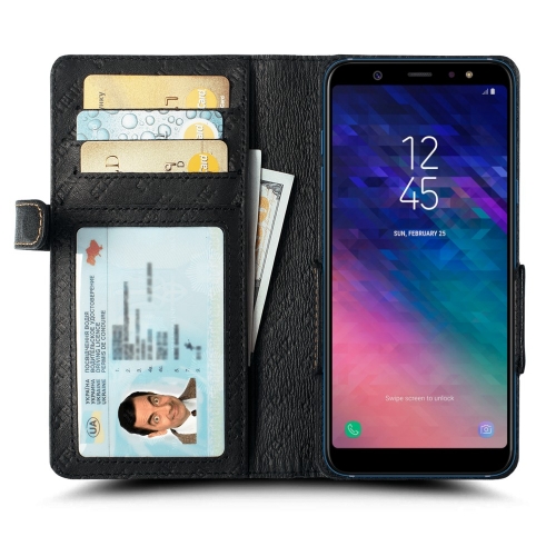 чохол-книжка на Samsung Galaxy A6 Plus Чорний Stenk Wallet фото 2