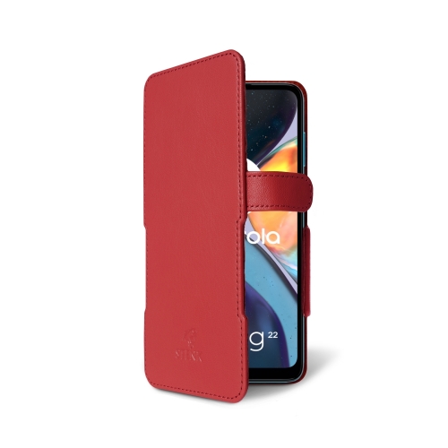 чехол-книжка на Motorola Moto G22 Красный Stenk Prime фото 2