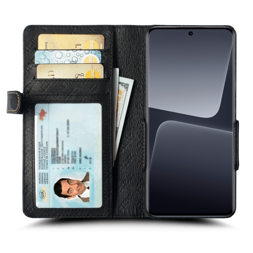 чехол-книжка на Xiaomi 13 Pro Черный Stenk Wallet фото 2