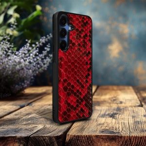 Накладка SkinBacker Mini Python Scales для Samsung Galaxy S25 Красный