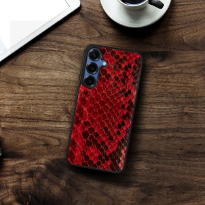Накладка SkinBacker Mini Python Scales для Samsung Galaxy S25 Красный