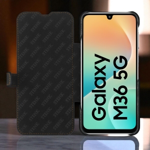 Чехол книжка Stenk Premium для Samsung Galaxy M36 Чёрный