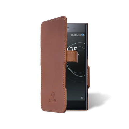 чехол-книжка на Sony Xperia XZ Premium Светло-коричневый Stenk Prime фото 2