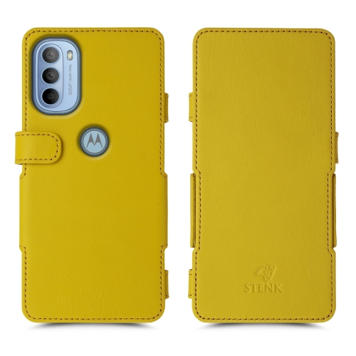 чехол-книжка на Motorola Moto G31 Желтый Stenk Prime фото 1