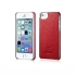 Накладка Xoomz для iPhone 5 /5S Litchi Pattern Leather Electroplating Red
