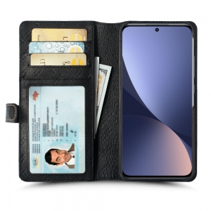 Чехол-портмоне Stenk Premium Wallet для Xiaomi 12X 5G Чёрный