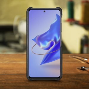 Шкіряна накладка Stenk Cover для ZTE Blade V40 Pro Чорна