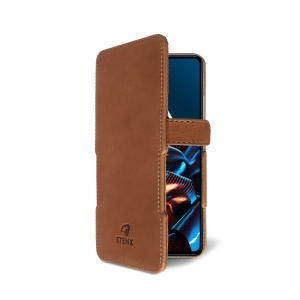 Чехол книжка Stenk Prime для Xiaomi Poco X5 Pro Camel
