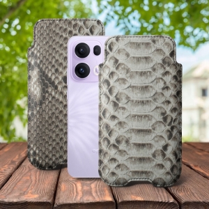 Футляр Stenk Sportage Python для OPPO Reno13 Pro Натуральний