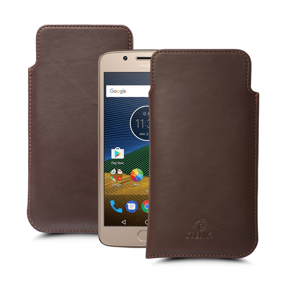 

Футляр Stenk Elegance для Motorola Moto G5 Plus Коричневый