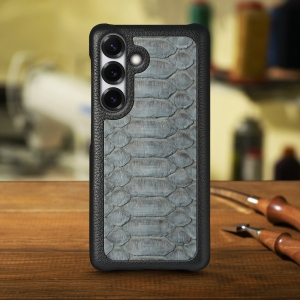 Накладка Stenk ExBacker Python Scales для Samsung Galaxy S25 Plus Серый