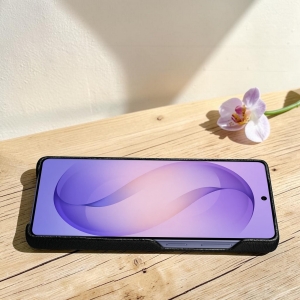Кожаная накладка Stenk ExBacker Python Scales для Samsung Galaxy S26 Ultra Красный