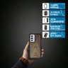 Кожаная накладка Stenk WoodBacker для OnePlus 9RT Чёрная
