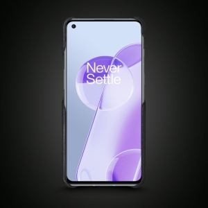 Кожаная накладка Stenk WoodBacker для OnePlus 9RT Чёрная
