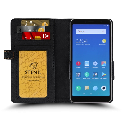 чохол-книжка на Xiaomi Redmi S2 Чорний Stenk Wallet фото 2