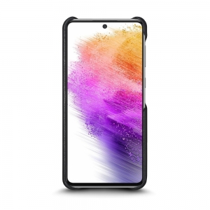Шкіряна накладка Stenk Cover для Samsung Galaxy A73 5G Чорна