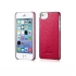 Накладка Xoomz для iPhone 5 /5S Litchi Pattern Leather Electroplating Rose