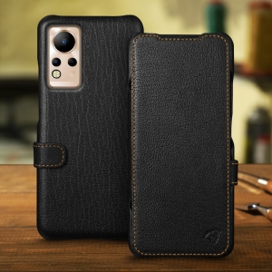 Чехол книжка Stenk Premium для Infinix Note 12 Чёрный