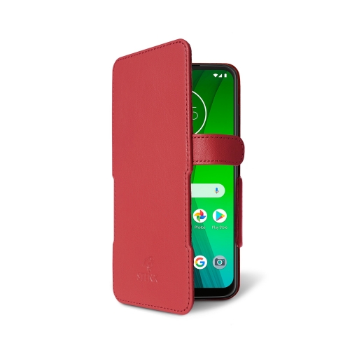 чехол-книжка на Motorola Moto G7 Plus Красный Stenk Prime фото 2