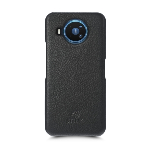 Кожаная накладка Stenk Cover для Nokia 8.3 Чёрная