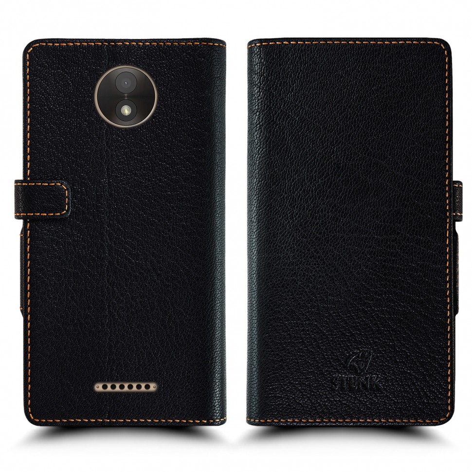 

Чехол книжка Stenk Wallet для Motorola Moto C Plus (XT1723) Чёрный, Черный