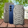Футляр Stenk Sportage Python для Samsung Galaxy S25 Натуральный