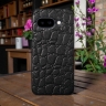 Шкіряна накладка Stenk Reptile для Google Pixel 9a Чорний Шкіряна накладка Stenk Reptile для Google Pixel 9a Чорний