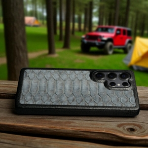 Накладка Stenk ExBacker Python Scales Samsung Galaxy S25 Ultra Сірий