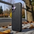 Кожаная накладка Stenk Cover для Apple iPhone 17 Чёрная