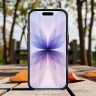 Кожаная накладка Stenk Cover для Apple iPhone 17 Чёрная