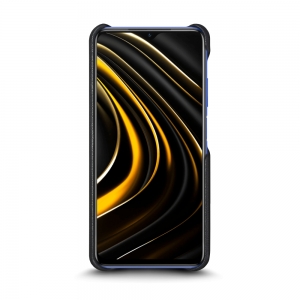 Шкіряна накладка Stenk Reptile Cover для Xiaomi Poco M3 Чорна