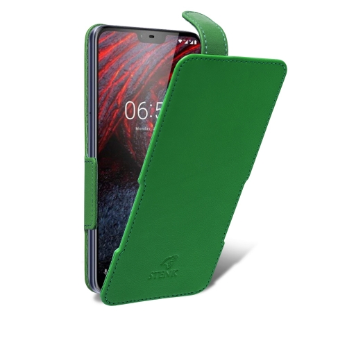 чехол-флип на Nokia 6.1 Plus Зелёный Stenk Prime фото 2