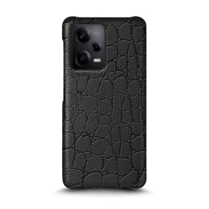 Шкіряна накладка Stenk Reptile Cover для Xiaomi Redmi Note 12 Pro 5G Чорний