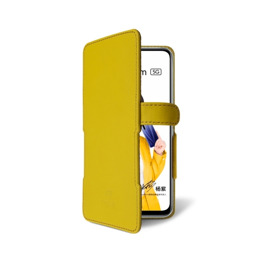 чехол-книжка на Realme X50m 5G Желтый Stenk Prime фото 2