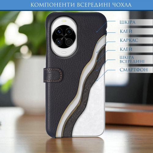 чохол-книжка на HuaWei Nova 14 Чорний Stenk Premium фото 5