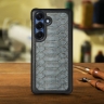Накладка Stenk ExBacker Python Scales Samsung Galaxy S25 Сірий