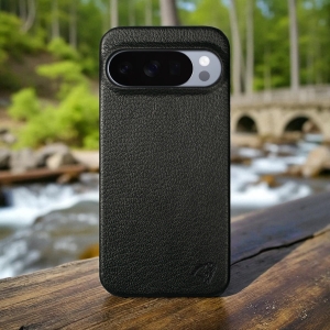 Шкіряна накладка Stenk Cover для Google Pixel 10 Pro Чорна