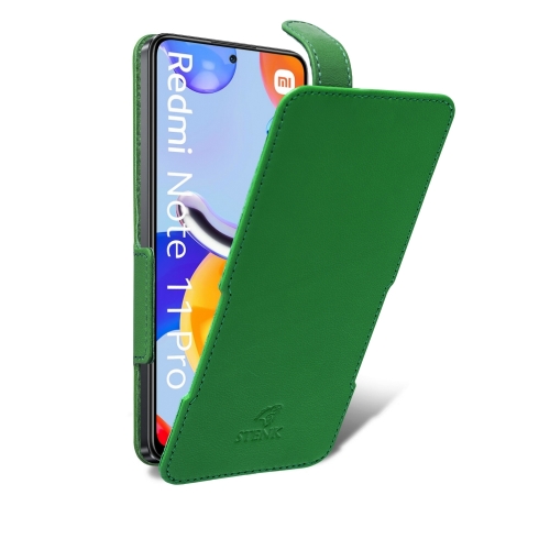 чехол-флип на Xiaomi Redmi Note 11 Pro Зелёный Stenk Prime фото 2