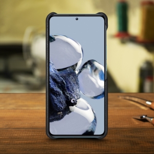 Шкіряна накладка Stenk Cover для Xiaomi 12T/12T Pro Чорна