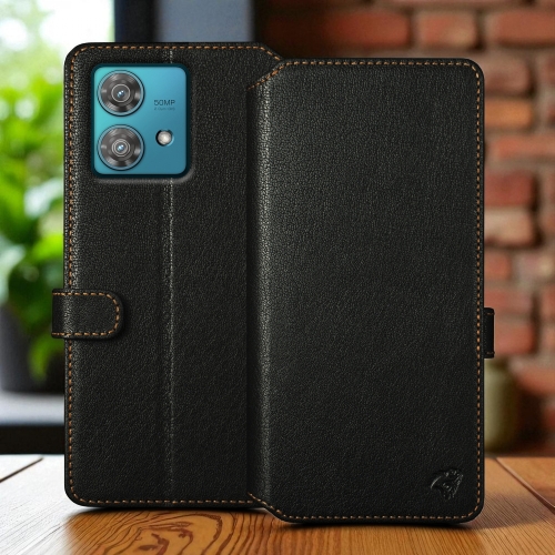 чохол-гаманець на Motorola Edge 40 Neo Чорний Stenk Premium Wallet фото 1