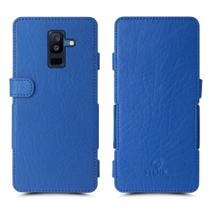 Чехол книжка Stenk Prime для Samsung Galaxy A6 Plus Ярко-синий